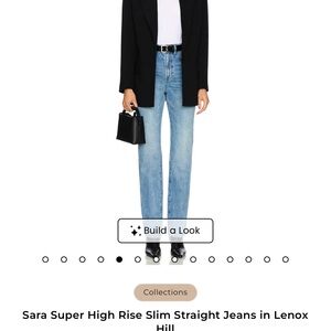 GRLFRND Sara Super High Rise Slim Straight Jeans